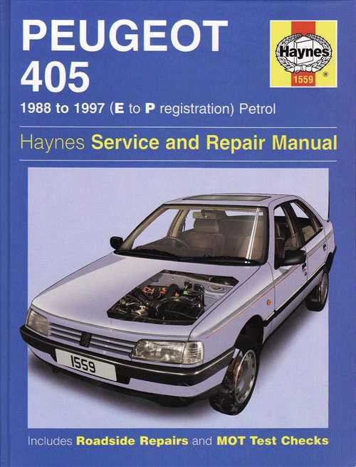 Peugeot 405 Petrol 1988 - 1997 Workshop Manual