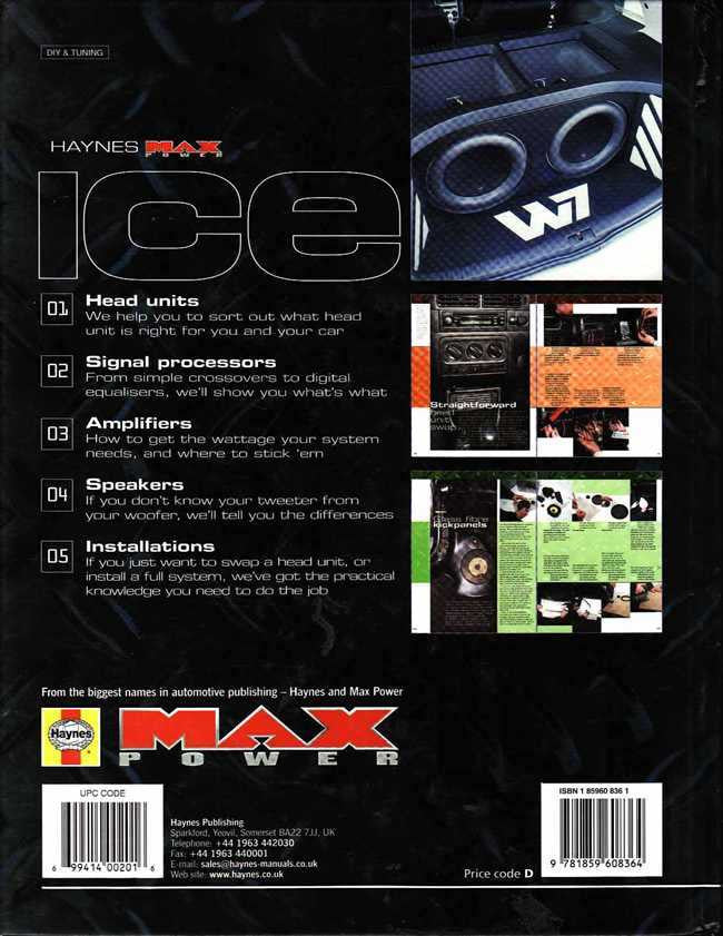 ICE The Definitive Guide To In-Car Entertainment (Haynes Max Power)