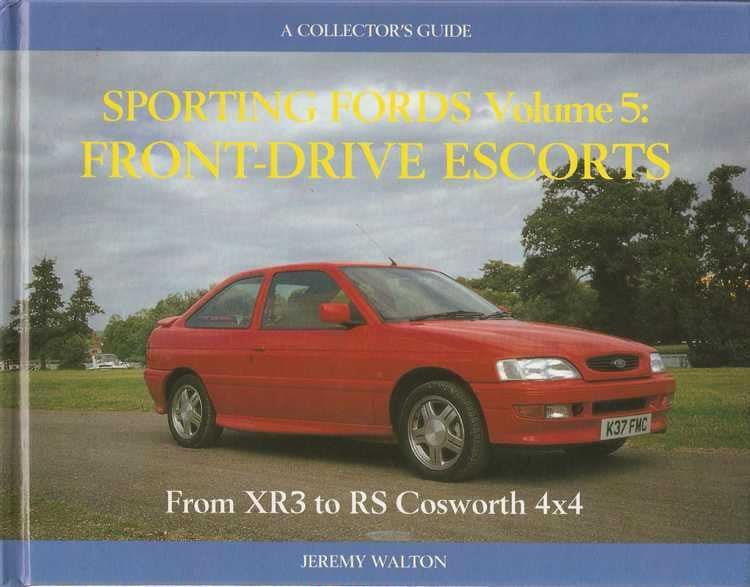 Sporting Fords Volume 5 book cover with red car photo and title lettering