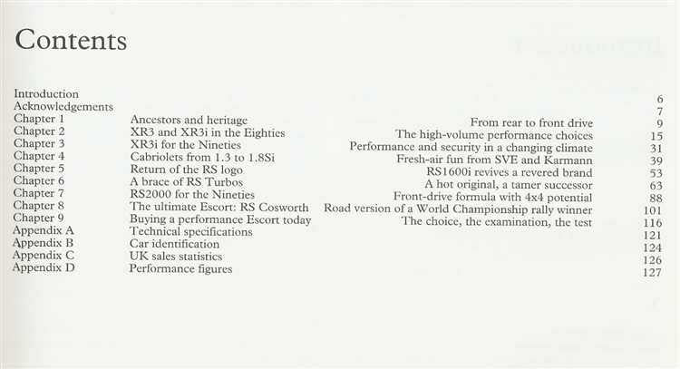 Paperback book contents page with chapter list and appendix headings in text