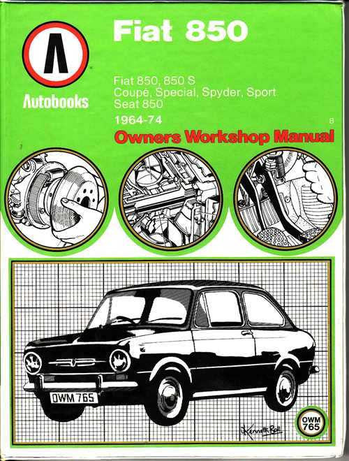 Fiat 850, 850S, SEAT 850 1964 - 1974  Workshop Manual