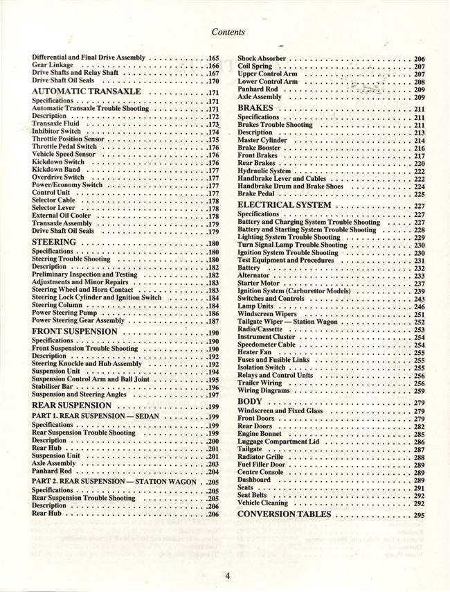 Mitsubishi Magna TR, TS Series 1991 - 1996 Workshop Manual
