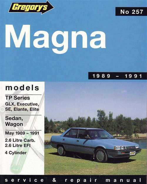 Mitsubishi Magna TP Series 1989 - 1991 Workshop Manual