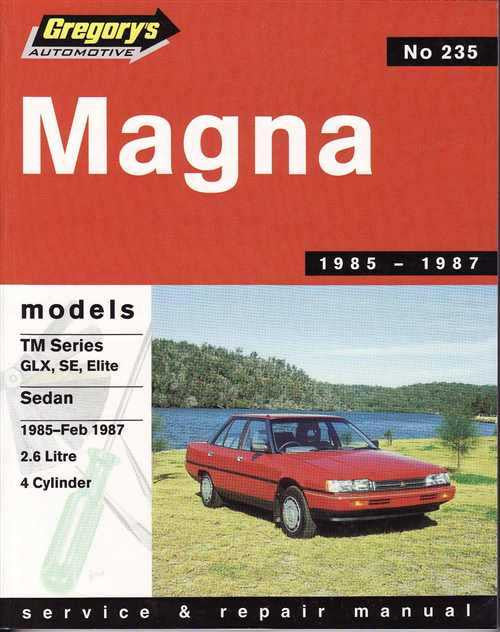Mitsubishi Magna TM Series 1985 - 1987 Workshop Manual