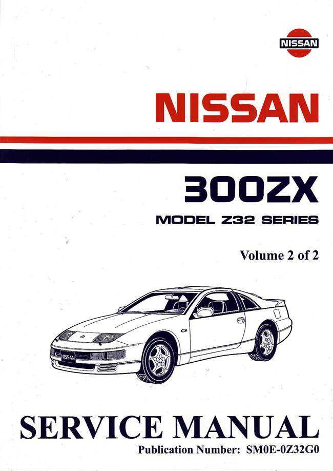 Nissan 300ZX Model Z32 Series Twin Turbo 1990 Onwards Workshop Manual