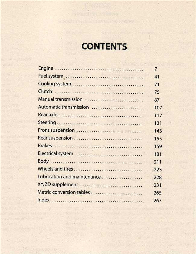 Ford Falcon Fairlane 1966 - 1972 Workshop Manual content