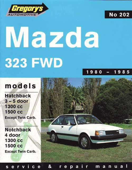Mazda 323 FWD 1980 - 1985 Workshop Manual