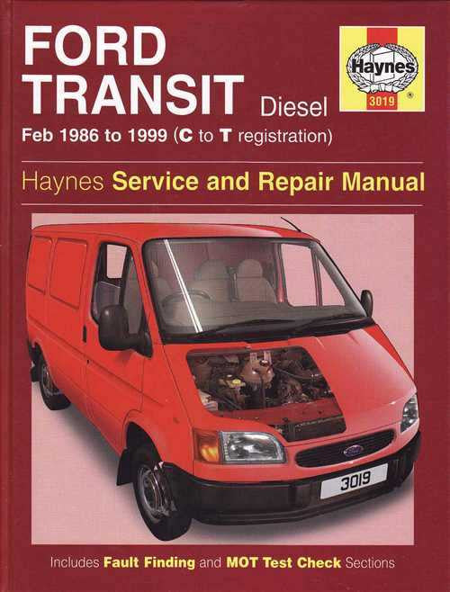 Ford Transit Diesel 2.5L 1986 - 1999 Workshop Manual