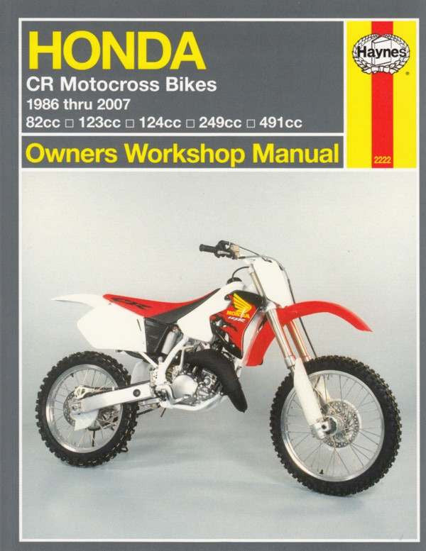 Honda CR Motocross Bikes 1986 - 2007 Workshop Manual