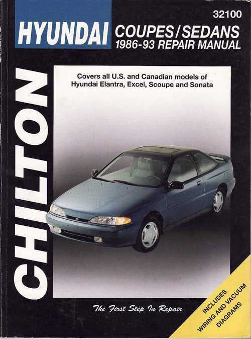 Hyundai Coupes, Sedans 1986 - 1993 Workshop Manual