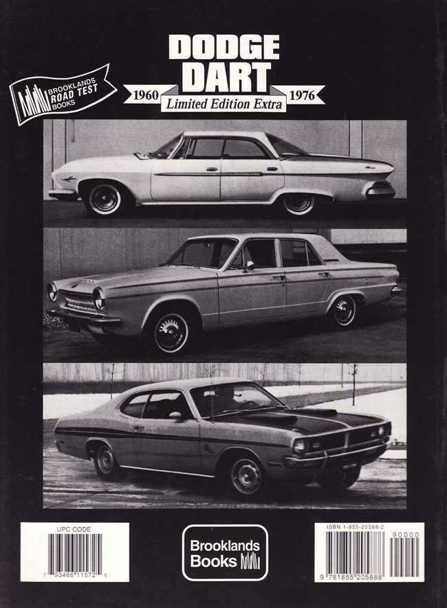 Dodge Dart Limited Edition road test book cover with car photos