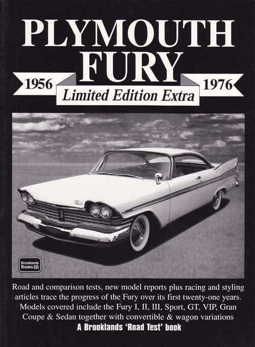 Plymouth Fury 1956 - 1976 Limited Edition Extra