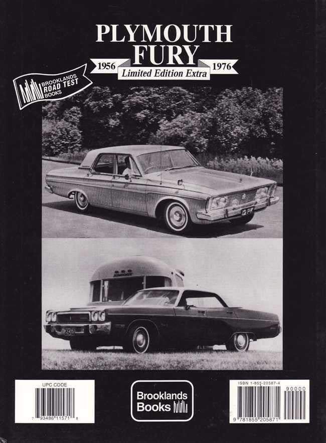 Plymouth Fury 1956 - 1976 Limited Edition Extra