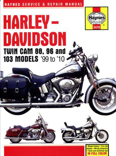 Harley-Davidson Twin Cam 88, 96 & 103 Models 1999 - 2010 Workshop Manual