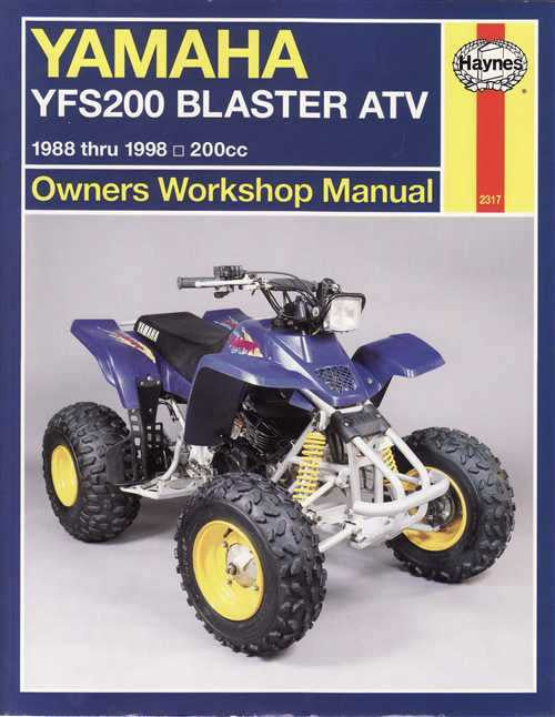 Yamaha YFS200 Blaster ATVs, 200cc 1988 - 1998 Workshop Manual