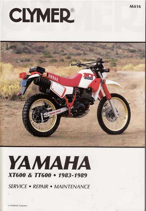 Yamaha XT600 &amp; TT600 1983 - 1989 Workshop Manual