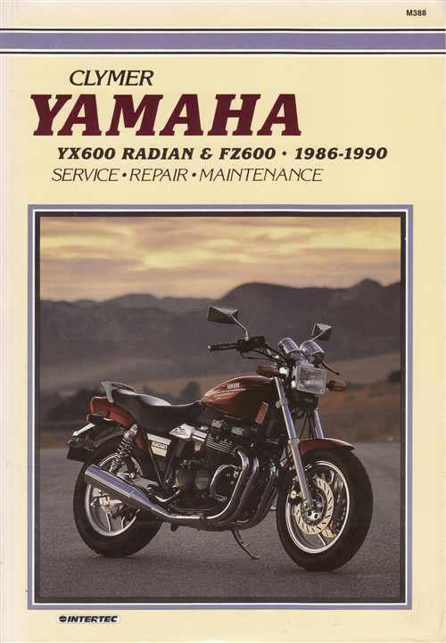 Yamaha YX600 Radian &amp; FZ600 1986 - 1990 Workshop Manual