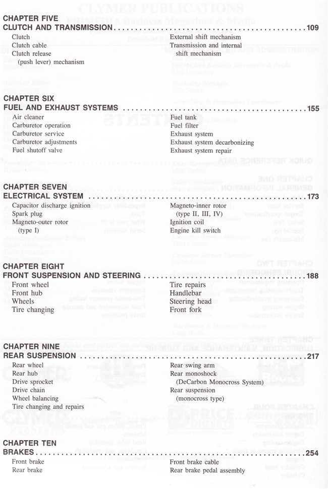 Yamaha YZ100 - 490 Monoshock 1976 - 1984  Workshop Manual