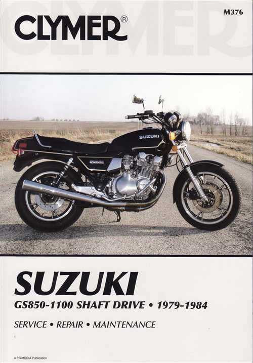 Suzuki GS850, GS1000, GS1100 Shaft Drive 1979 - 1984 Workshop Manual