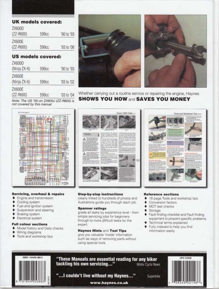 Workshop manual pages with exploded diagrams and step-by-step maintenance instructions