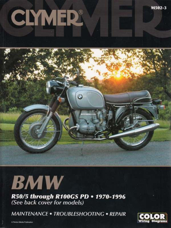 BMW R50/5 through R100GS PD 1970 - 1996 Workshop Manual