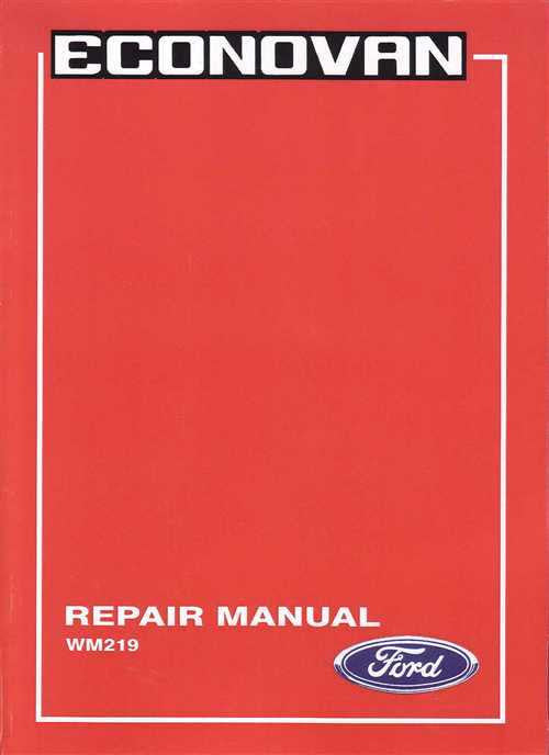 Ford Econovan 1979 - 1983 Workshop Manual