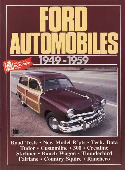 Ford Automobiles road test book cover with classic car and 1949–1952 title