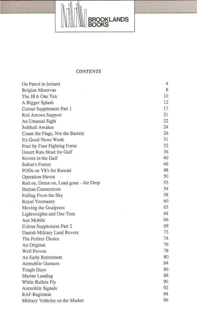 Land Rovers In Military Service