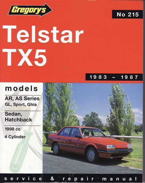 Ford Telstar TX5 1983 - 1987 Workshop Manual