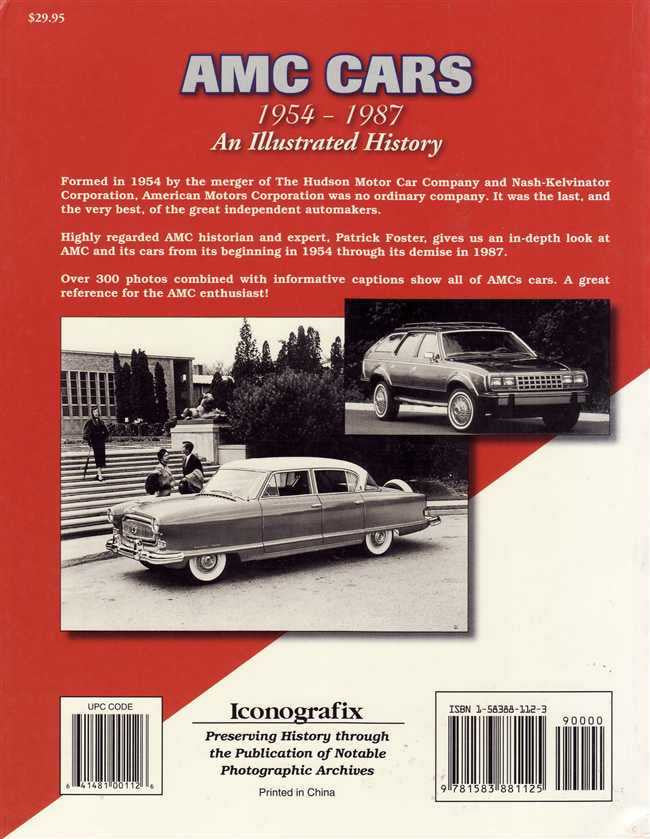 AMC Cars 1954 - 1987: An Illustrated History
