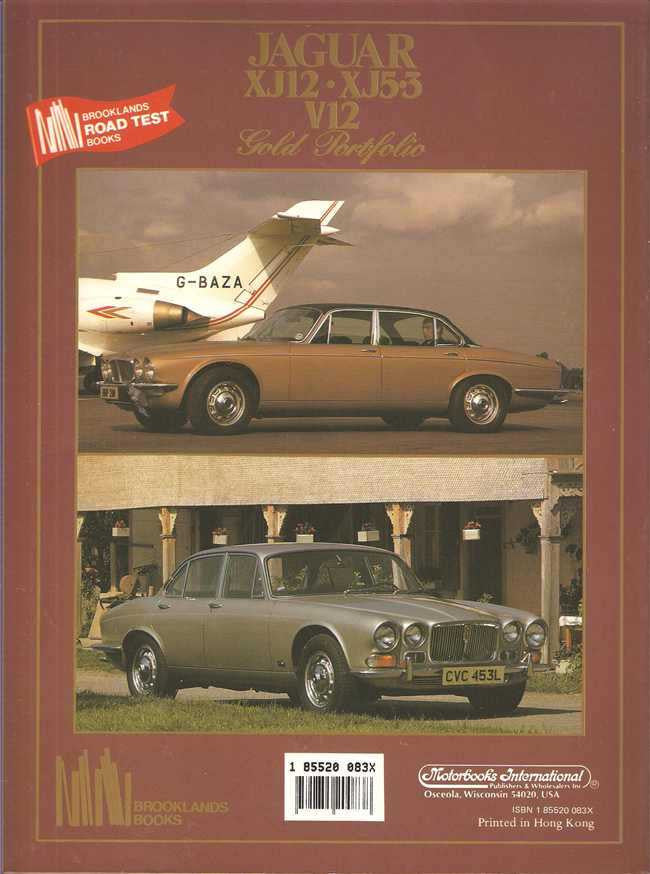 Jaguar XJ12, XJ5.3 V12 Gold Portfolio 1972 - 1990