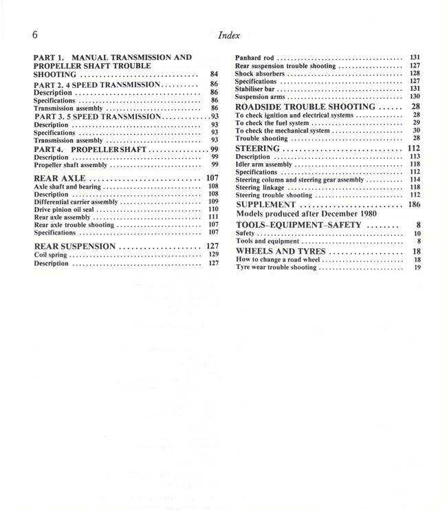 Mazda 626 1979 - 1983 Workshop Manual