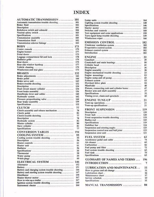 Mazda 626 1979 - 1983 Workshop Manual