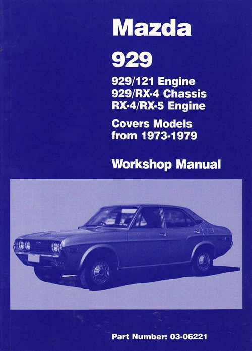 Mazda 929 1973 - 1979 Workshop Manual