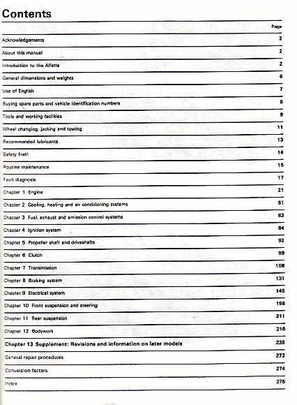 Alfa Romeo Alfetta, All Models including GTV 1973 - 1987 Workshop Manual