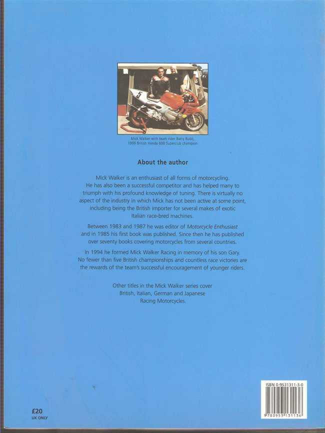 Mick Walker's European Racing Motorcycles
