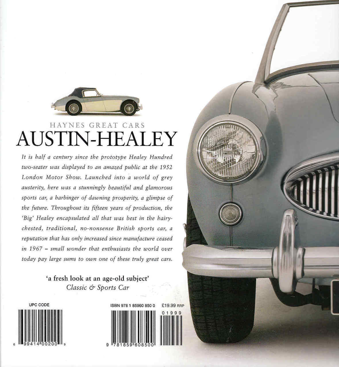 Austin - Healey: A celebration of the fabulous 'Big Healey' - back