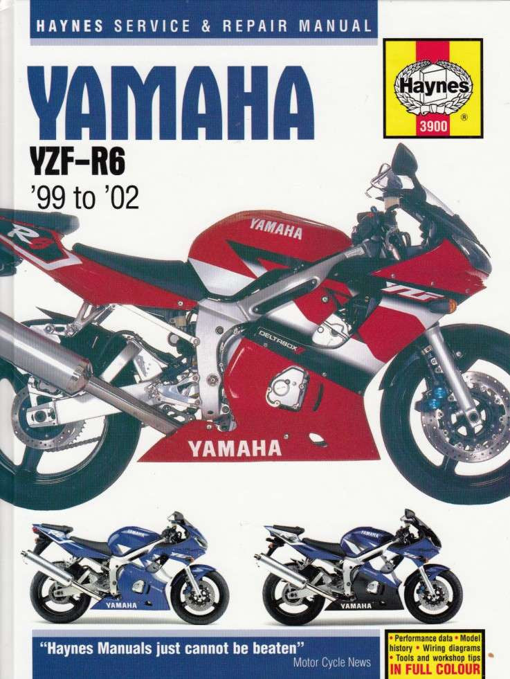 Yamaha YZF-R6 599cc 1999 - 2002 Workshop Manual