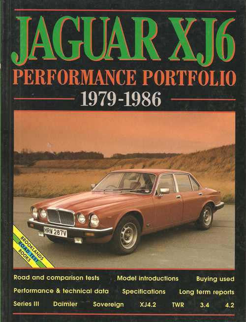 Jaguar XJ6 Performance Portfolio 1979 - 1986