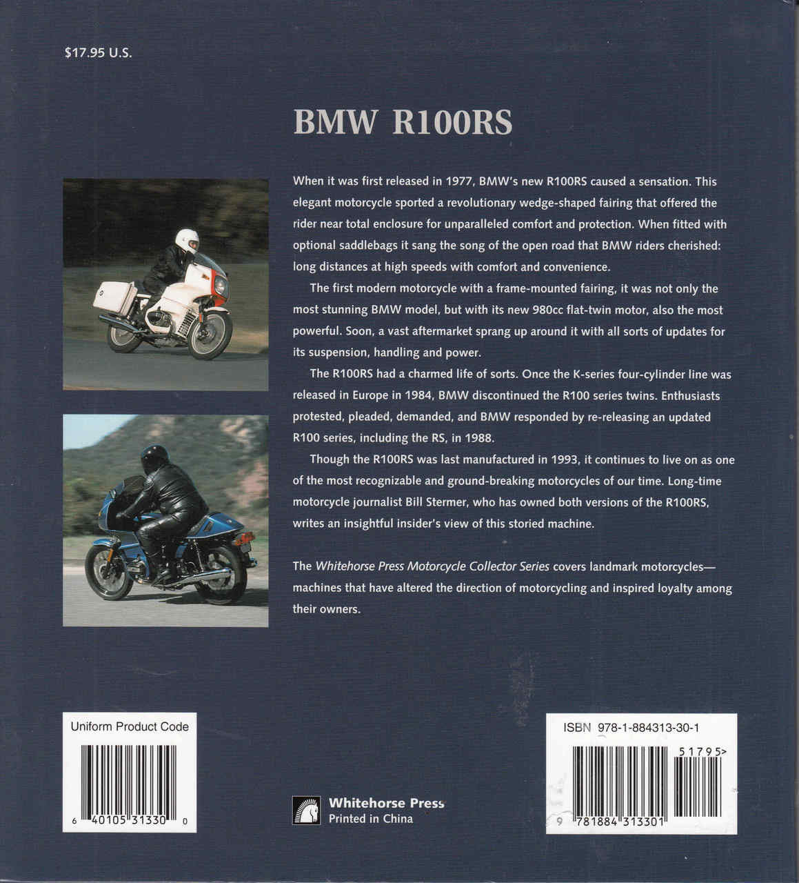 BMW R100RS: Motorcycle Collector Series - back