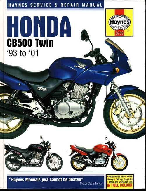 Honda CB500 Twin 1993 - 2001 Workshop Manual