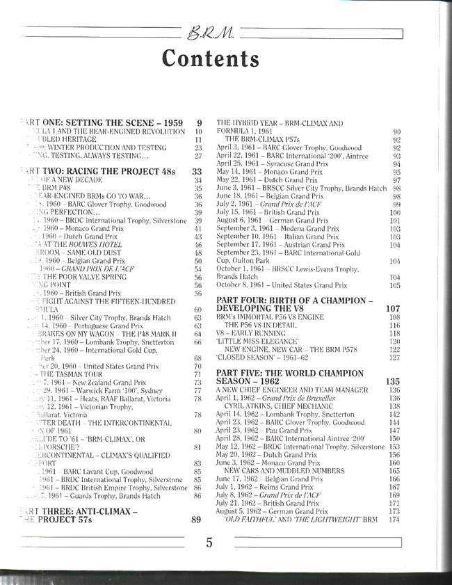 BRM The Saga of British Racing Motors Volume 2: Spaceframe Cars 1959 - 1965