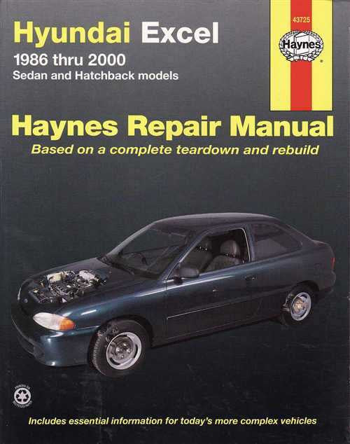 Hyundai Excel 1986 - 2000 Workshop Manual