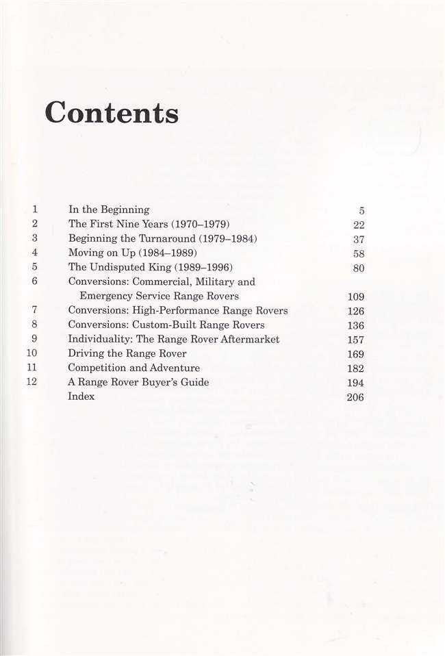 Range Rover: The First Generation