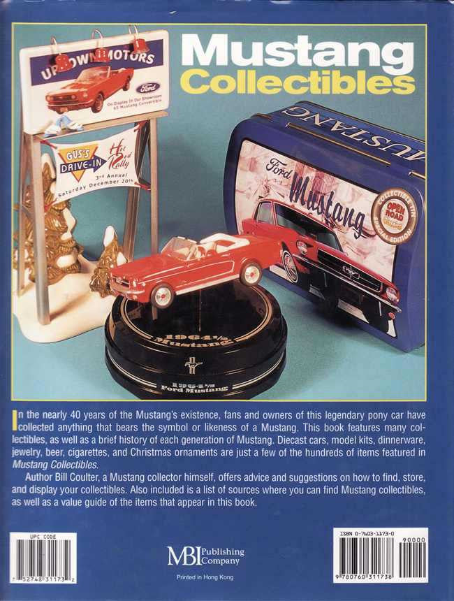 Mustang Collectibles book cover with car models and Includes Price Guide badge