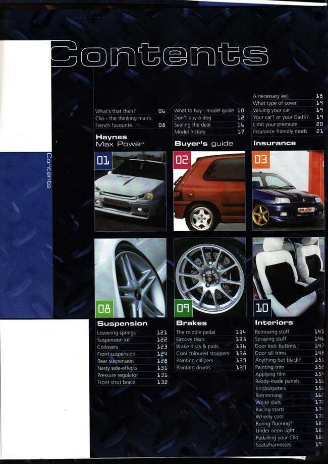 Renault Clio The Definitive Guide to Modifying (Haynes Max Power)