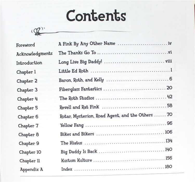Book contents page with chapter list under the heading 'Contents'