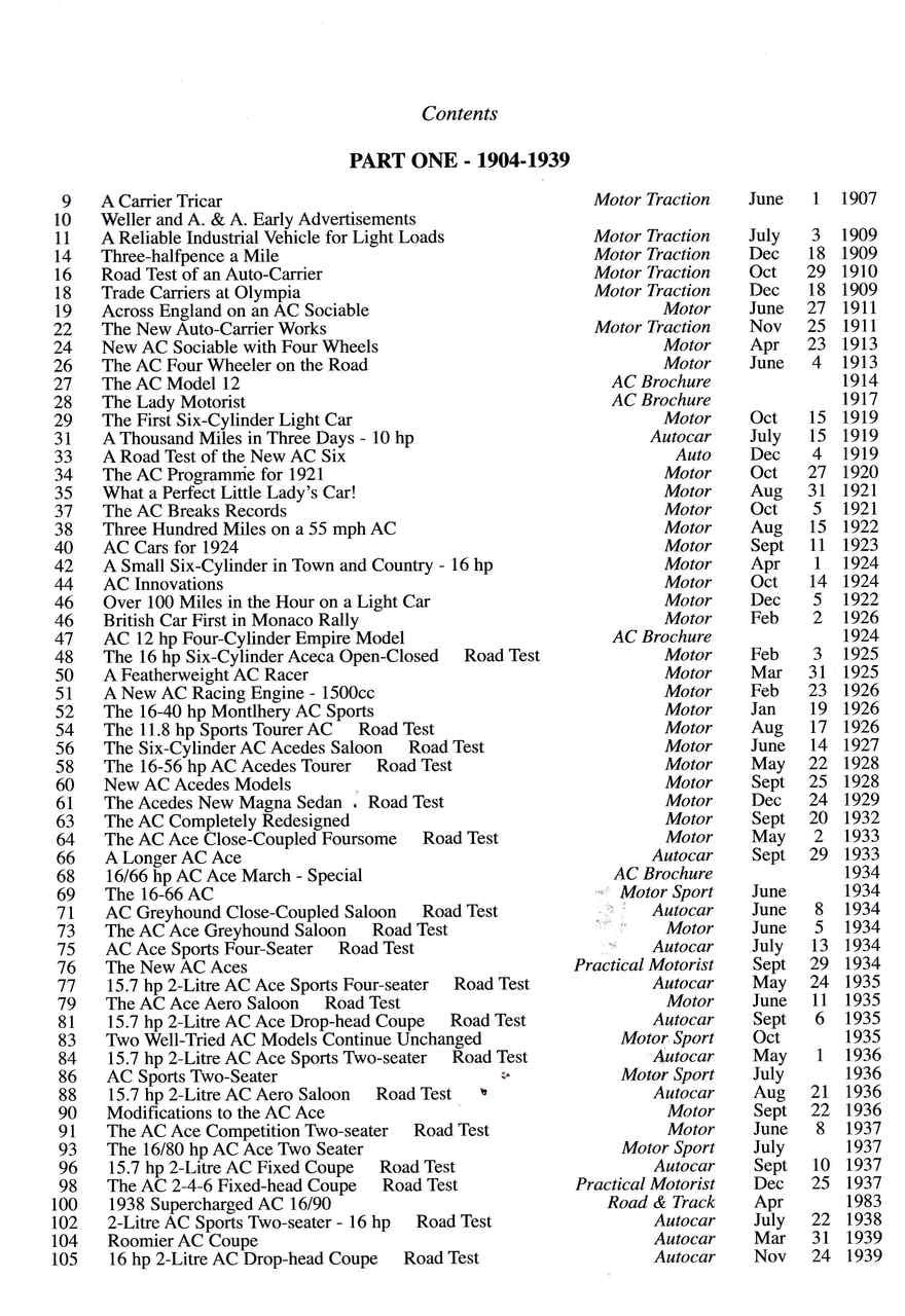 AC Cars 1904-2009 From Auto-Carrier to Cobra - cont1