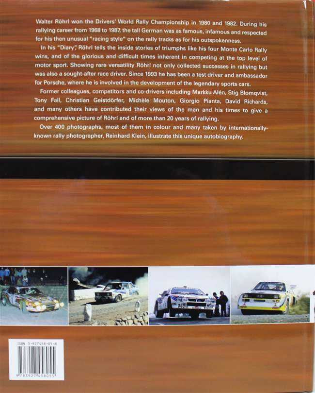 Walter Rohrl Diary: Memories Of A World Champion