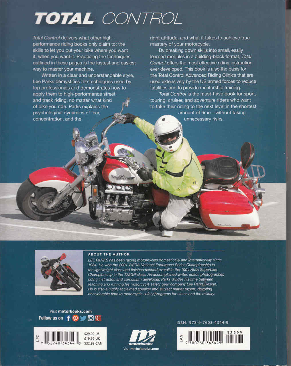 Total Control: High Performance Street Riding Techniques - 2nd Edition back